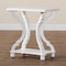 Baxton Studio End Table, 22 W, 15 L, 24 H, MDF, FIrwood, White 222-12595-ZORO - alternate 4
